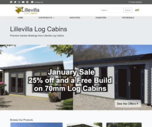 Lillevilla.co.uk(Lillevilla Log Cabins) Screenshot
