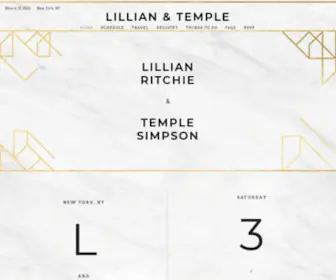 Lillianandtemple.com(Lillian and Temple's Wedding) Screenshot