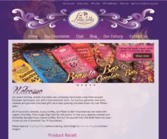 Lilliebellefarms.com(Lillie Belle Farms Handmade Artisan Chocolates) Screenshot