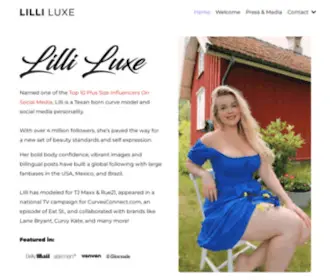 Lillisadventures.com(Lilli Luxe) Screenshot