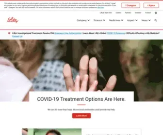 Lilly.com(A Medicine Company) Screenshot