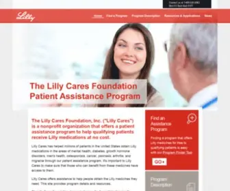 Lillycares.com(Provided by The Lilly Cares Foundation) Screenshot
