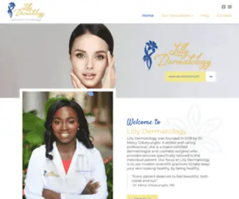 Lillydermmd.com(Comprehensive and Holistic Cosmetic Care) Screenshot