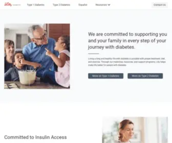Lillydiabetes.com(Lilly Insulin) Screenshot