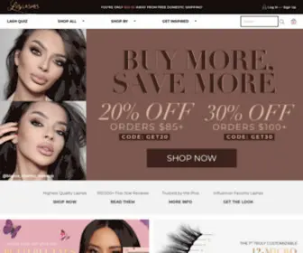 Lillylashes.com(Lilly Lashes) Screenshot