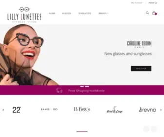 Lillylunettes.com(First Design Eyewear Luxury Marketplace) Screenshot