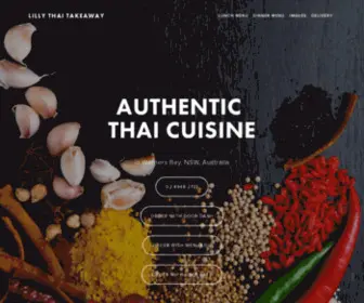 Lillythai.com.au(Lilly Thai Takeaway) Screenshot