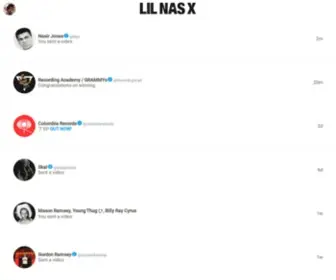 Lilnasx.com(Lil Nas X) Screenshot