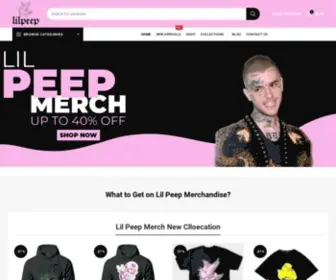 Lilpeepmerch.com(Lil Peep Merch) Screenshot