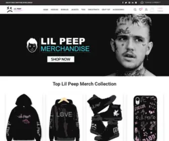 Lilpeepmerchandise.com(Lil Peep Merch) Screenshot