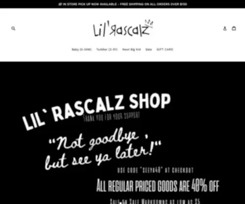 Lilrascalzshop.com(Lilrascalzshop) Screenshot