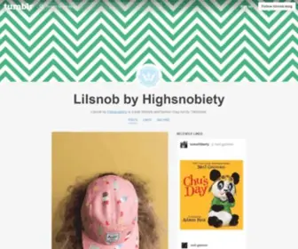 Lilsnob.com(Lilsnob by Highsnobiety) Screenshot