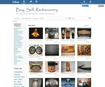 Lilter.com(The largest network for collectibles) Screenshot