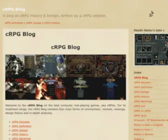 Lilura1.blogspot.com(CRPG Blog) Screenshot