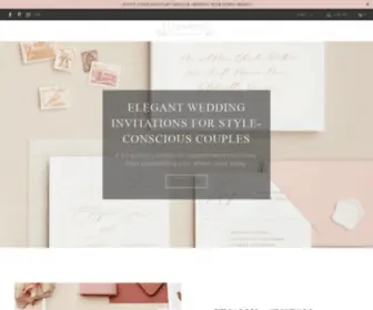 Lilyandroeco.com(Elegant Wedding Invitations & Wedding Signs) Screenshot