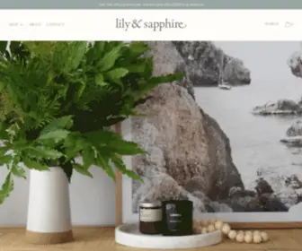 Lilyandsapphire.com.au(Website is under maintenance) Screenshot