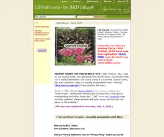 Lilybulb.com(Lily bulbs) Screenshot