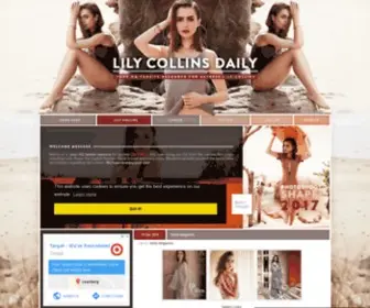 Lilycollins.us(Lily Collins Gallery) Screenshot