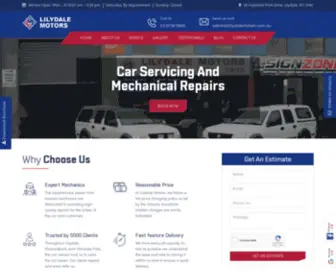 Lilydalemotors.com.au(Car Service Centre Lilydale & Mooroolbark) Screenshot