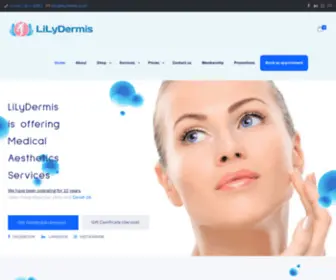 Lilydermis.com(LiLyDermis Medical Spa Calgary) Screenshot