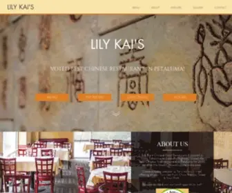 Lilykaipetaluma.com(Lily Kai's) Screenshot