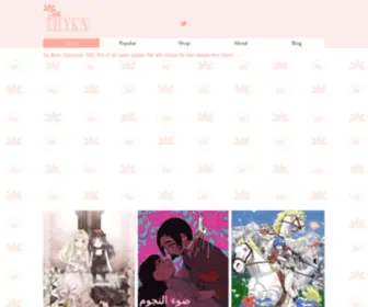 Lilykamanga.com(Yuri Manga) Screenshot