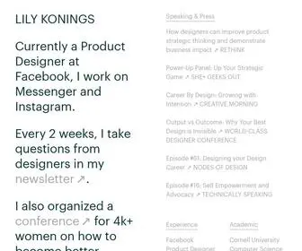 Lilykonin.gs(Lily Konings) Screenshot