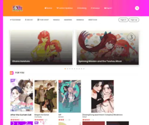 Lilymanga.com(Yuri Manga) Screenshot