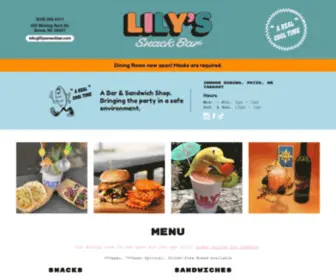 Lilyssnackbar.com(Lily's Snack Bar) Screenshot