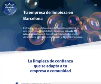 Limalim.com(Empresa de limpieza en Barcelona) Screenshot