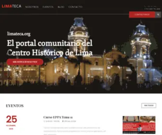 Limateca.org(El portal comunitario del Centro Histórico de Lima) Screenshot