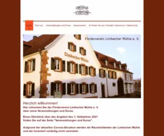 Limbachermuehle.de(Förderverein Limbacher Mühle e) Screenshot