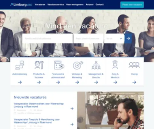 LimburgVac.nl(Vind vacatures bij dé Limburgse vacaturebank) Screenshot