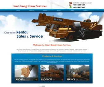 Limchongcrane.com.my(Lim Chong Crane Services) Screenshot