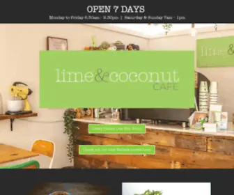 Limeandcoconutcafe.com.au(Lime & Coconut Cafe) Screenshot