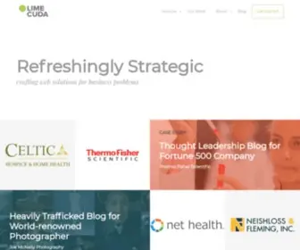 Limecuda.com(Refreshingly Strategic and Simple Websites) Screenshot