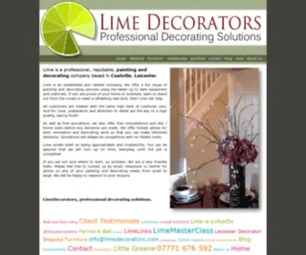 Limedecorators.com(Lime Decorators Coalville Leicester Leicestershire) Screenshot