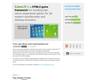 Limejs.com(LimeJS HTML5 Game Framework) Screenshot