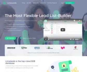 Limeleads.com(B2B Contact Database and Email Lists) Screenshot