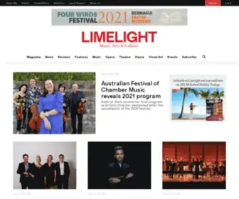 Limelightmagazine.com.au(Australia's Classical Music & Arts Magazine) Screenshot