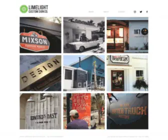 Limelightsc.com(LIMELIGHT CUSTOM SIGN CO) Screenshot