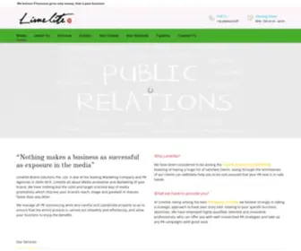 Limelitebrandsolutions.com(PR Agency) Screenshot