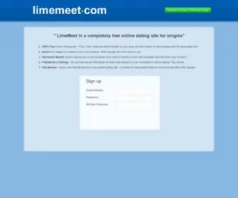 Limemeet.com(Free Full Access Online Dating for Singles) Screenshot