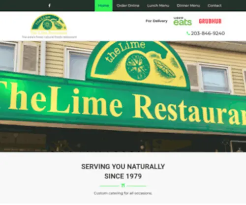 Limerestaurant.com(Serving You with Finest Natural Foods Since 1979) Screenshot