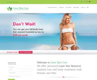 Limeskinncare.com(Lime Skin Care) Screenshot