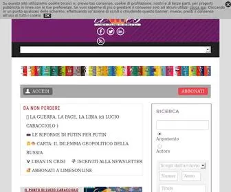 Limesonline.com(Rivista Italiana di geopolitica) Screenshot