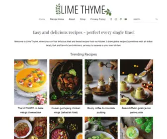 Limethyme.com(Easy And Delicious Recipes) Screenshot