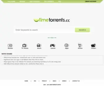 Limetorrents.com(Limetorrents) Screenshot
