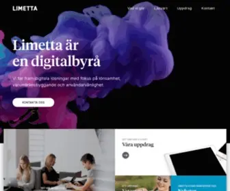 Limetta.se(Digitalbyrå i Stockholm) Screenshot