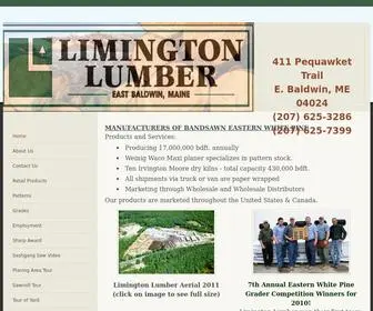 Limingtonlumber.com(Limington) Screenshot